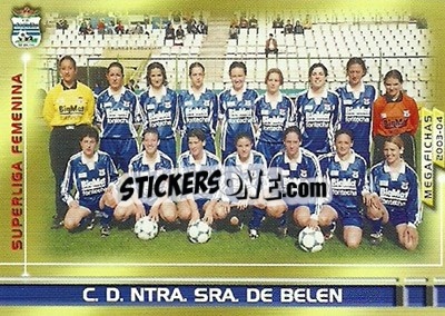 Figurina Ntra.Sra. De Belen - Liga 2003-2004. Megafichas - Panini
