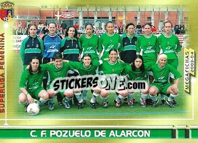 Cromo Pozuelo de Alarcon - Liga 2003-2004. Megafichas - Panini