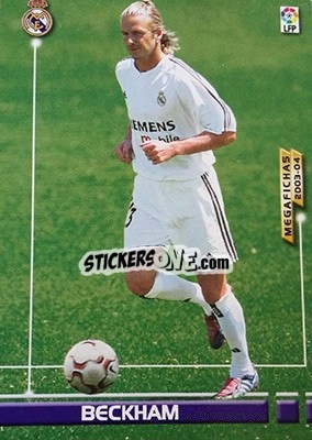Sticker Beckham - Liga 2003-2004. Megafichas - Panini