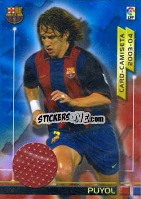 Cromo Puyol - Liga 2003-2004. Megafichas - Panini