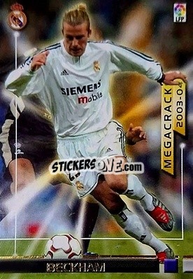 Cromo Beckham - Liga 2003-2004. Megafichas - Panini