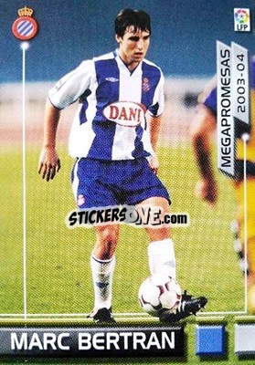 Cromo Marc Bertran - Liga 2003-2004. Megafichas - Panini