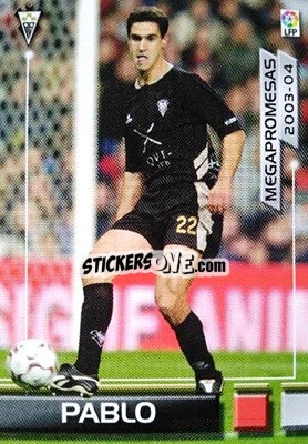 Sticker Pablo - Liga 2003-2004. Megafichas - Panini