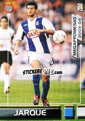 Sticker Jarque - Liga 2003-2004. Megafichas - Panini