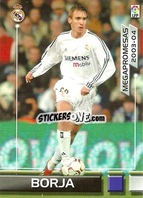Sticker Borja - Liga 2003-2004. Megafichas - Panini