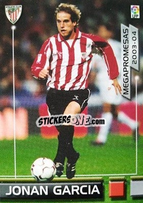 Cromo Jonan Garcia - Liga 2003-2004. Megafichas - Panini