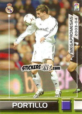 Sticker Portillo - Liga 2003-2004. Megafichas - Panini