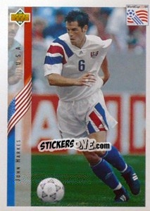 Sticker John Harkes - World Cup USA 1994 n. 9 - Upper Deck