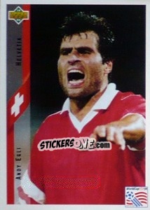 Sticker Andy Egli - World Cup USA 1994 - Upper Deck