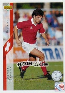 Sticker Stephane Chapuisat - World Cup USA 1994 n. 27 - Upper Deck