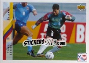 Cromo Oscar Cordoba - World Cup USA 1994 - Upper Deck