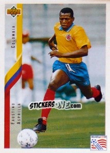 Sticker Faustino Asprilla - World Cup USA 1994 - Upper Deck