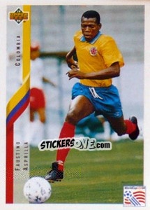 Sticker Faustino Asprilla - World Cup USA 1994 n. 42 - Upper Deck