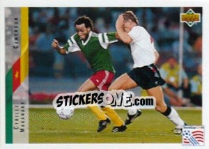 Sticker Cyrille Makanaki - World Cup USA 1994 - Upper Deck