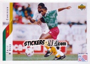 Sticker Emile M'Bouh - World Cup USA 1994 - Upper Deck