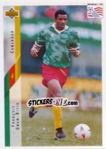 Cromo Francois Omam Biyik - World Cup USA 1994 - Upper Deck