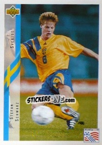 Sticker Stefan Schwarz - World Cup USA 1994 n. 104 - Upper Deck