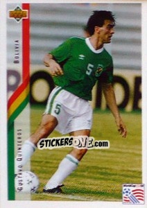 Sticker Gustavo Quinteros - World Cup USA 1994 - Upper Deck