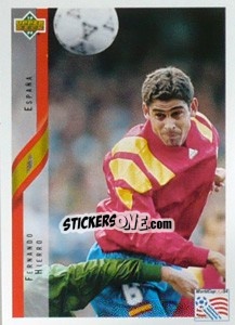 Sticker Fernando Hierro - World Cup USA 1994 n. 131 - Upper Deck