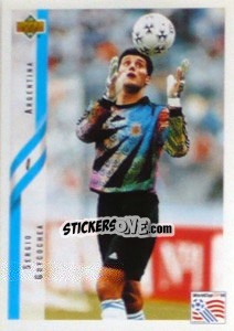 Sticker Sergio Goycochea - World Cup USA 1994 - Upper Deck
