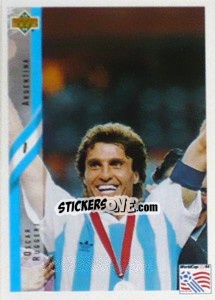 Sticker Oscar Ruggeri - World Cup USA 1994 n. 147 - Upper Deck