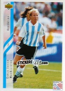 Cromo Carlo Javier MacAllister - World Cup USA 1994 - Upper Deck