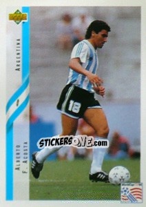 Sticker Alberto F. Acosta - World Cup USA 1994 - Upper Deck