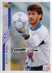 Sticker Antonios Minou - World Cup USA 1994 - Upper Deck