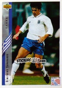 Sticker Dimitrios Saravakos - World Cup USA 1994 - Upper Deck