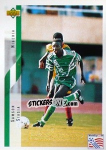 Sticker Samson Siasia - World Cup USA 1994 - Upper Deck