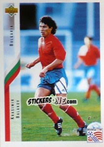 Sticker Krasimir Balakov - World Cup USA 1994 - Upper Deck