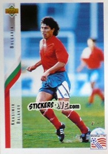 Cromo Krasimir Balakov - World Cup USA 1994 - Upper Deck