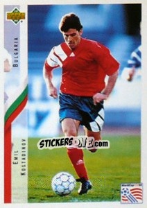 Sticker Emil Kostadinov - World Cup USA 1994 - Upper Deck