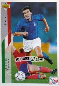 Sticker Roberto Donadoni - World Cup USA 1994 n. 206 - Upper Deck