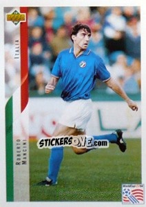 Figurina Roberto Mancini - World Cup USA 1994 - Upper Deck