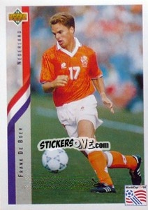 Sticker Frank De Boer - World Cup USA 1994 - Upper Deck