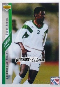 Sticker Mohammed Al Khlawi - World Cup USA 1994 - Upper Deck