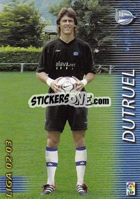Sticker Dutruel - Liga 2002-2003. Megafichas - Panini