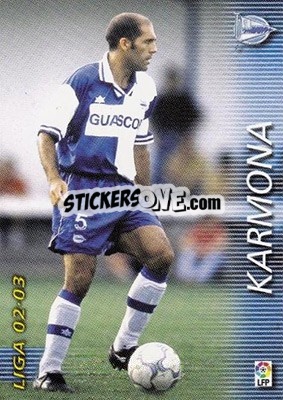 Sticker Karmona - Liga 2002-2003. Megafichas n. 4 - Panini