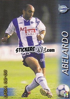 Cromo Abelardo - Liga 2002-2003. Megafichas - Panini
