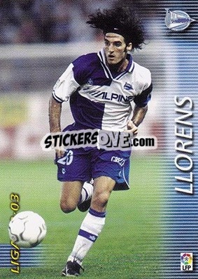 Cromo Llorens - Liga 2002-2003. Megafichas - Panini