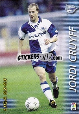 Sticker Jordi Cruyff - Liga 2002-2003. Megafichas n. 13 - Panini
