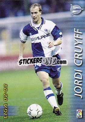 Sticker Jordi Cruyff - Liga 2002-2003. Megafichas - Panini