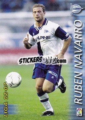 Cromo Ruben Navarro - Liga 2002-2003. Megafichas - Panini