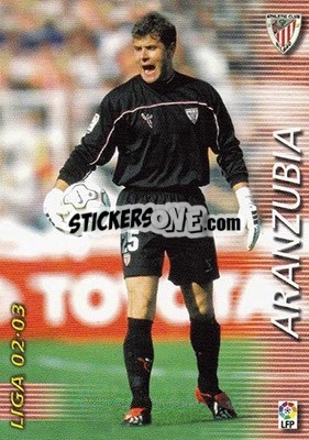 Cromo Aranzubia - Liga 2002-2003. Megafichas - Panini