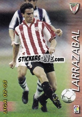 Cromo Larrazabal - Liga 2002-2003. Megafichas - Panini