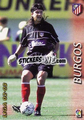 Cromo Burgos - Liga 2002-2003. Megafichas - Panini