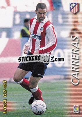 Sticker Carreras - Liga 2002-2003. Megafichas - Panini