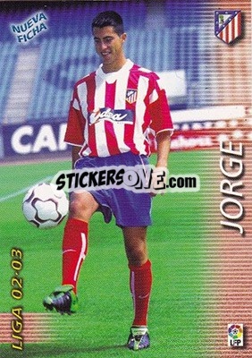 Sticker Jorge - Liga 2002-2003. Megafichas n. 51bis - Panini