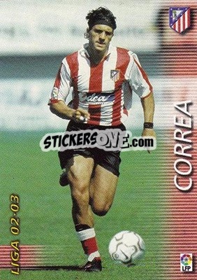 Sticker Correa - Liga 2002-2003. Megafichas n. 53 - Panini
